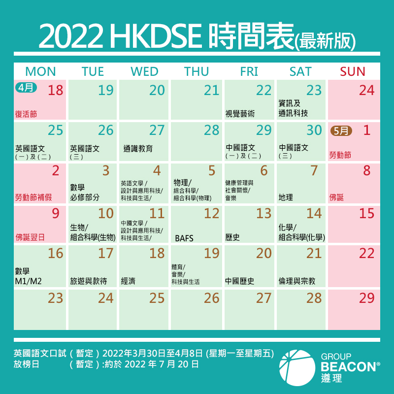 2022å¹´dseè€ƒè©¦æ™‚é–